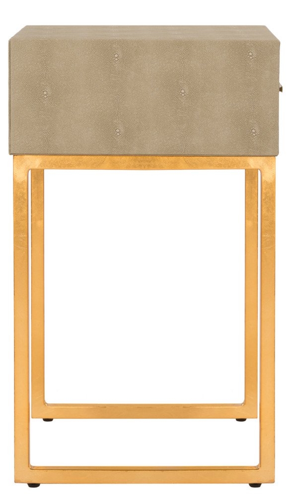 Mori Shagreen Modern Side Table - Light Taupe - Arlo Home - Image 8