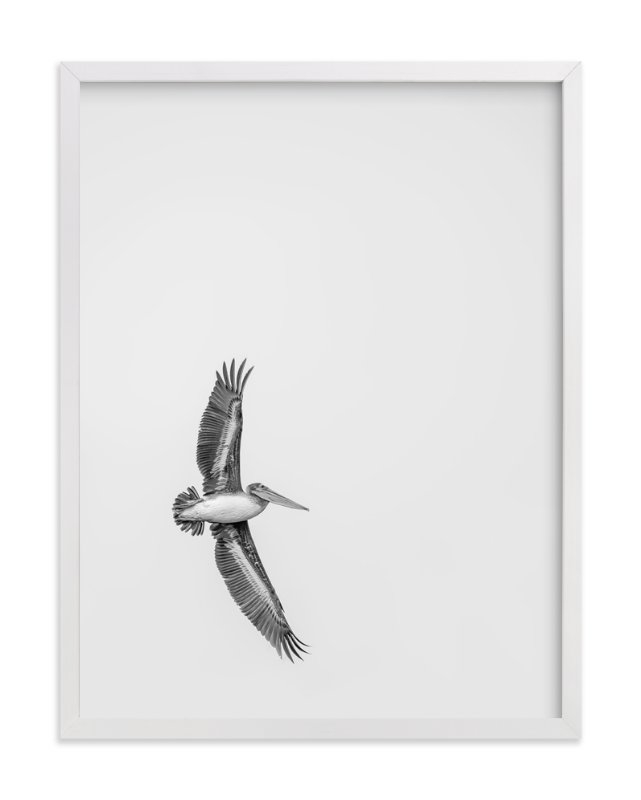 Gliding Pelican Over Lake - Image 0