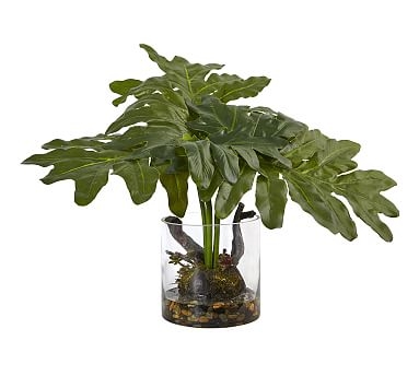 Faux Potted Philodendron Arrangement - Image 0