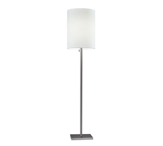 Forsyth Floor Lamp, Brushed Steel - Image 1