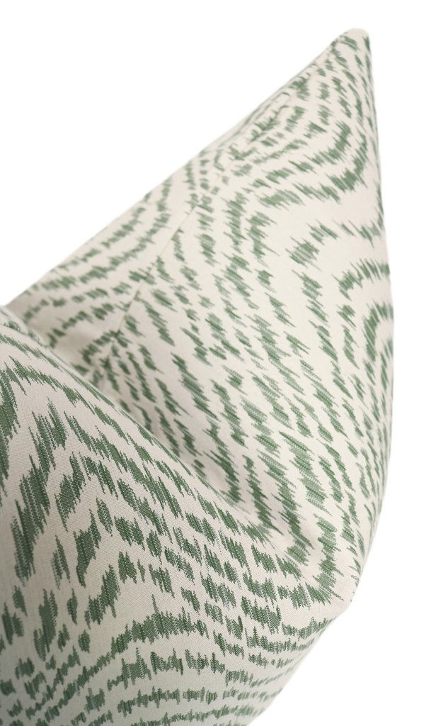 Woven Flamestitch // Fern, 18" Pillow Cover - Image 2