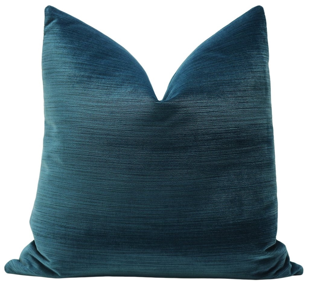 STRIE VELVET // HARBOUR BLUE - 24" X 24" - Image 0