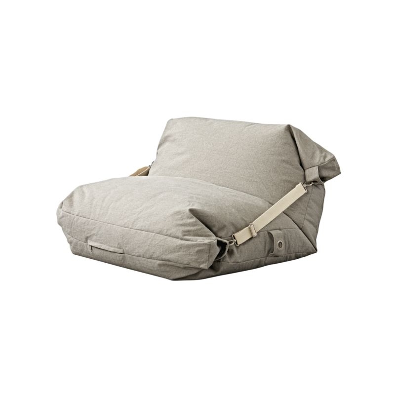 Adjustable Grey Bean Bag Chair - Image 5