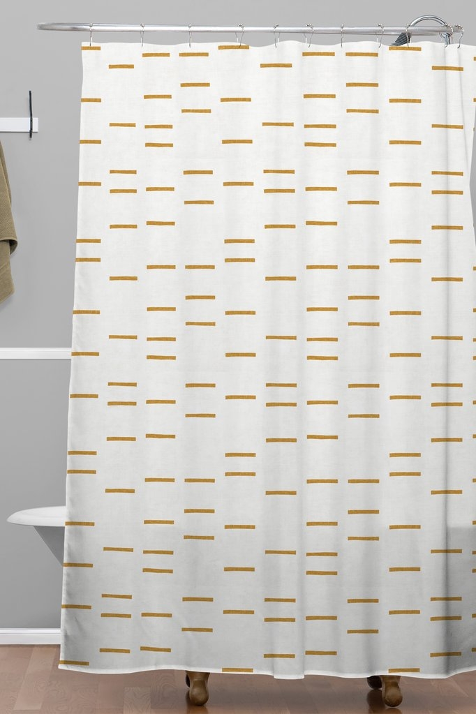 OCHRE LINE Shower Curtain - Image 1