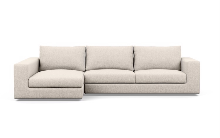 Walters Sectional Sofa with Left Chaise_ 2 cushions, wheat cross weave - Image 0