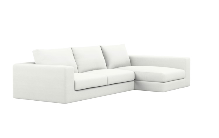 Walters Chaise Sectional in Swan Fabric - Image 1