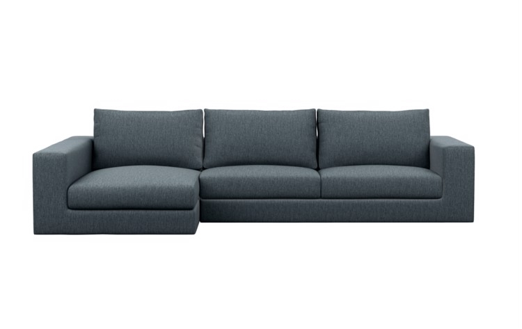 Walters Chaise Sectional in Cross Weave, Rain - Image 0