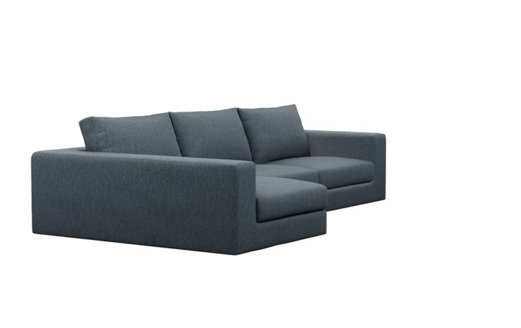 Walters Chaise Sectional in Cross Weave, Rain - Image 1