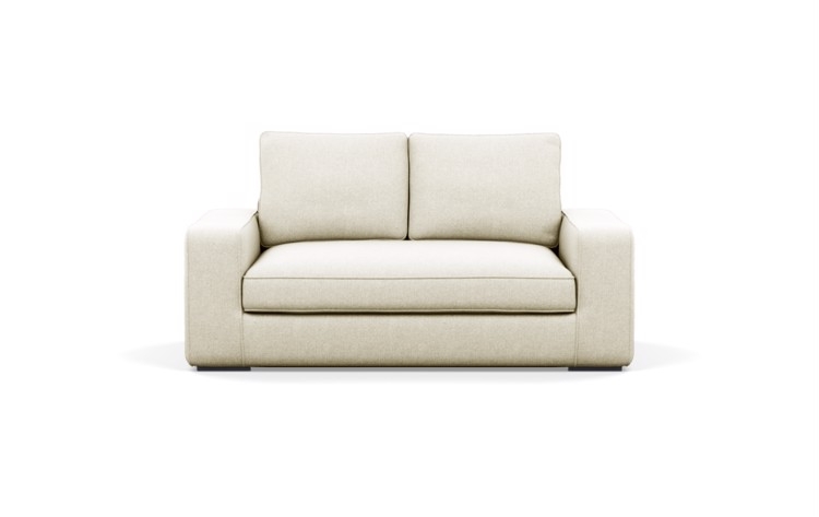 Henry Chaise Sectional in Wheat Fabric with Matte Black legs - Image 4