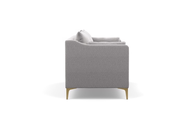 Caitlin by The Everygirl Sofa in Ash Fabric with Brass Plated legs - Image 2