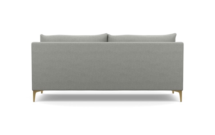 Caitlin by The Everygirl Sofa in Ecru Fabric with Brass Plated legs - Image 3