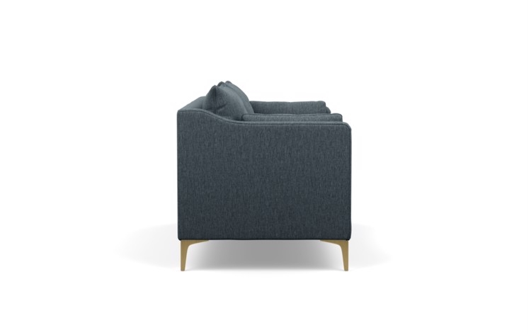 Caitlin by The Everygirl Sofa in Rain Fabric with Brass Plated legs - Image 2
