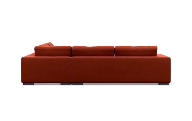 Caitlin by The Everygirl Chaise Sectional in Rain Fabric with Brass Plated legs - Image 7