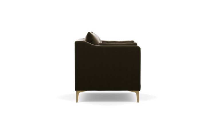 Caitlin by The Everygirl Chairs in Quartz Fabric with Brass Plated legs - Image 2
