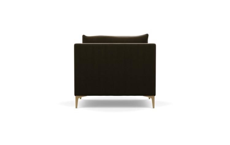 Caitlin by The Everygirl Chairs in Quartz Fabric with Brass Plated legs - Image 3