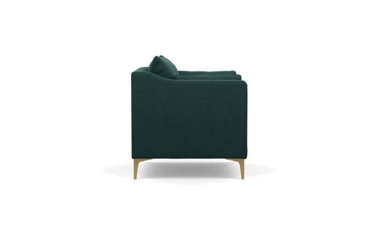 Caitlin by The Everygirl Chairs in Basin Fabric with Brass Plated legs - Image 3