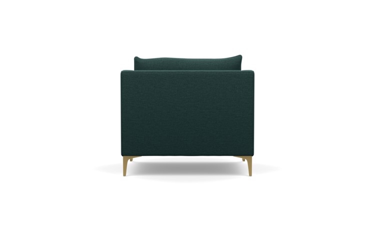 Caitlin by The Everygirl Chairs in Basin Fabric with Brass Plated legs - Image 4