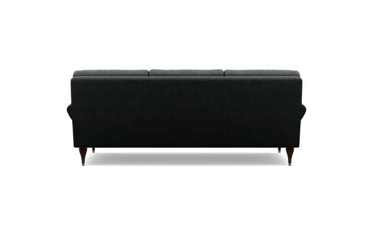 Maxwell Sofa in Onyx Fabric with Oiled Walnut with Brass Cap legs - Image 3