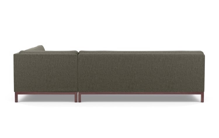 Jasper Chaise Sectional in Mushroom Fabric with Oiled Walnut legs - Image 3