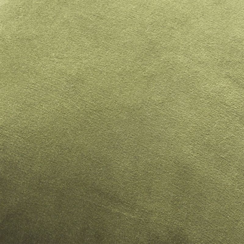 Brenner Green Velvet Pillow with Down-Alternative Insert 20" - Image 1