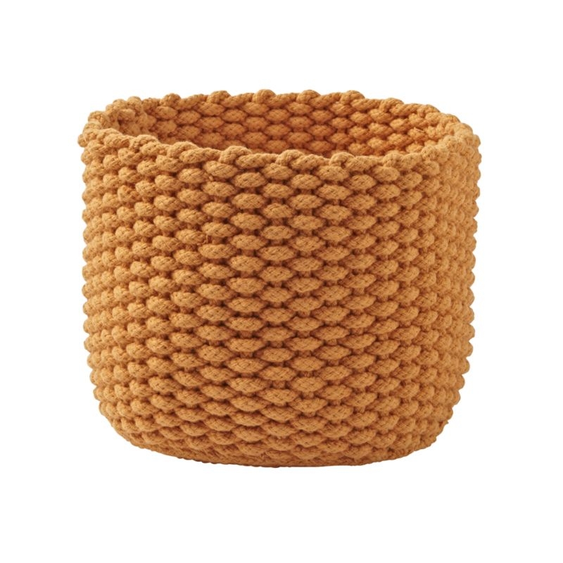 Small Kneatly Knit Khaki Rope Bin - Image 5