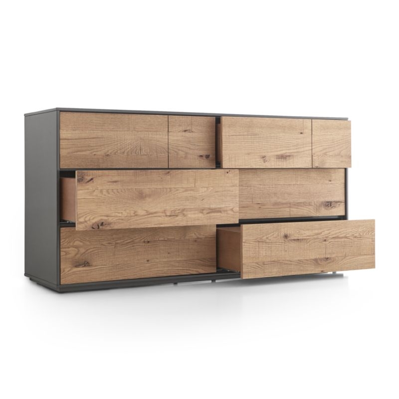 Cas 6-Drawer Modern Rustic Dresser - Image 2