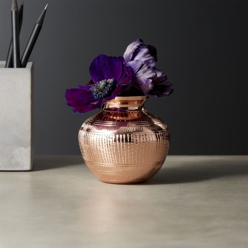 Tinsel Copper Vase - Image 1