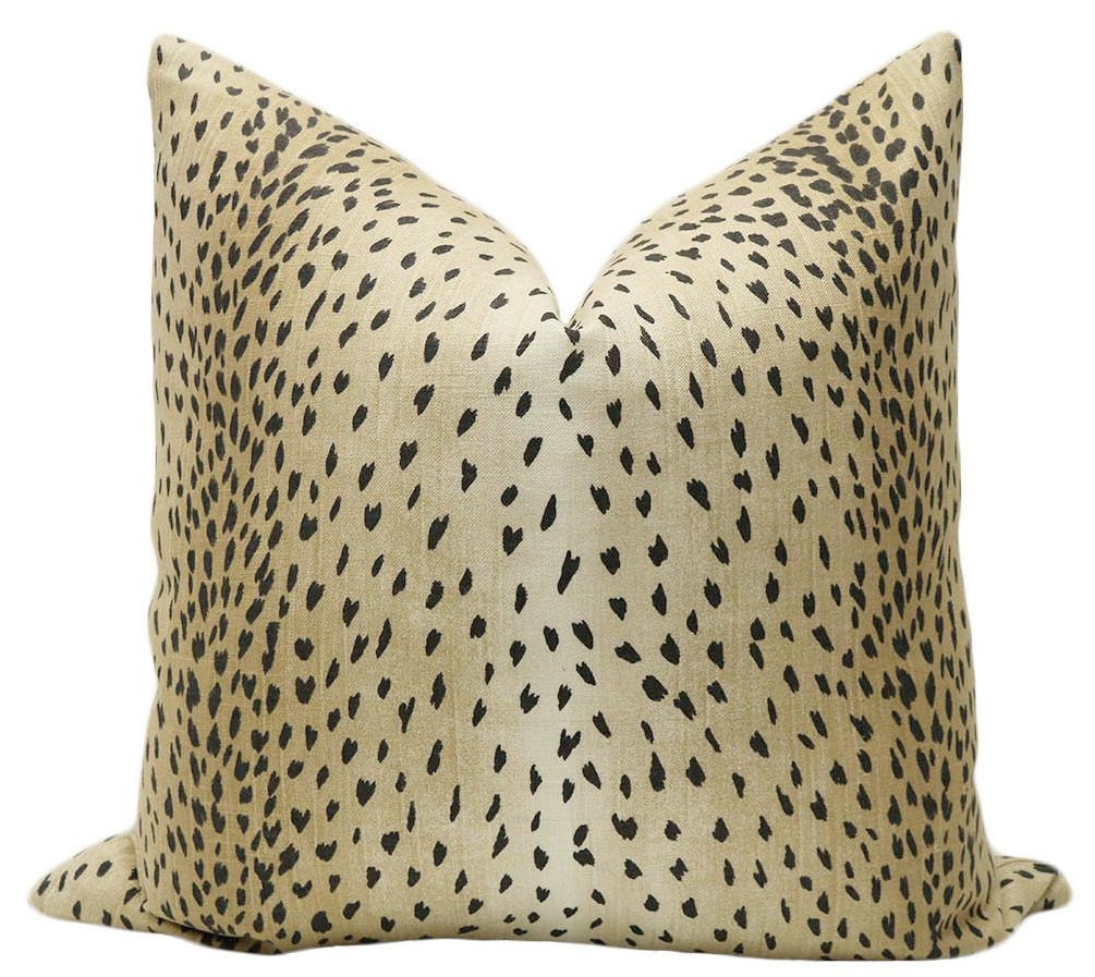 ANTELOPE LINEN PRINT // EBONY - XL LUMBAR 14" X 48" - Image 0