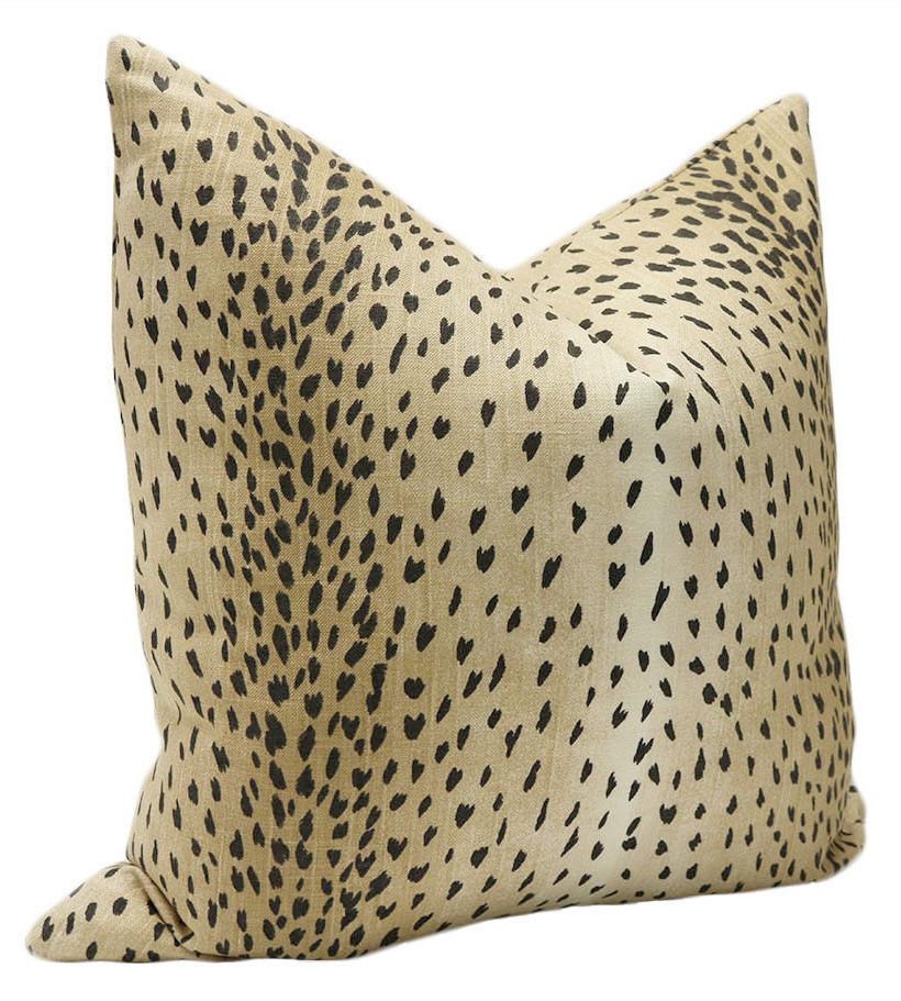 ANTELOPE LINEN PRINT // EBONY - XL LUMBAR 14" X 48" - Image 1