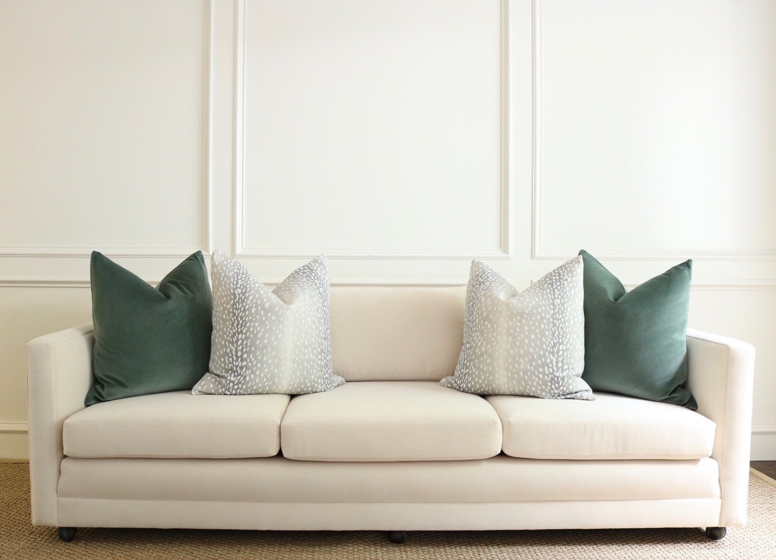 ANTELOPE LINEN PRINT // GREY - XL LUMBAR 14" X 48" - Image 2