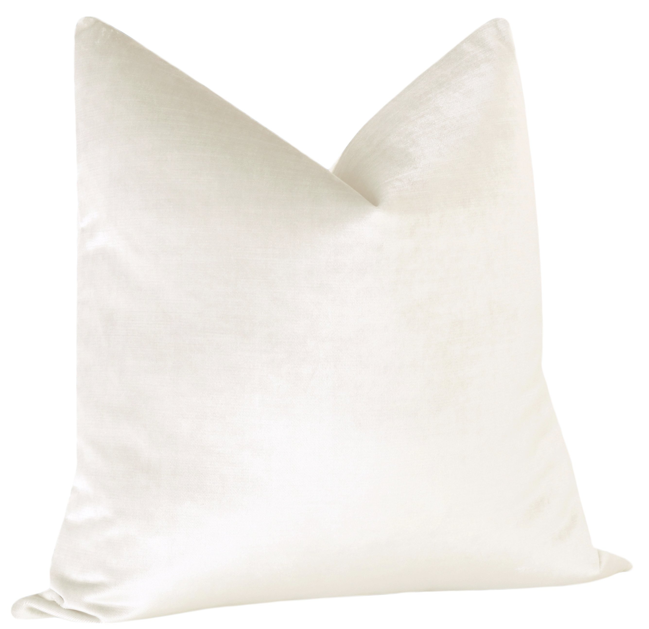 FAUX SILK VELVET // ALABASTER - 14" X 30" - Image 1