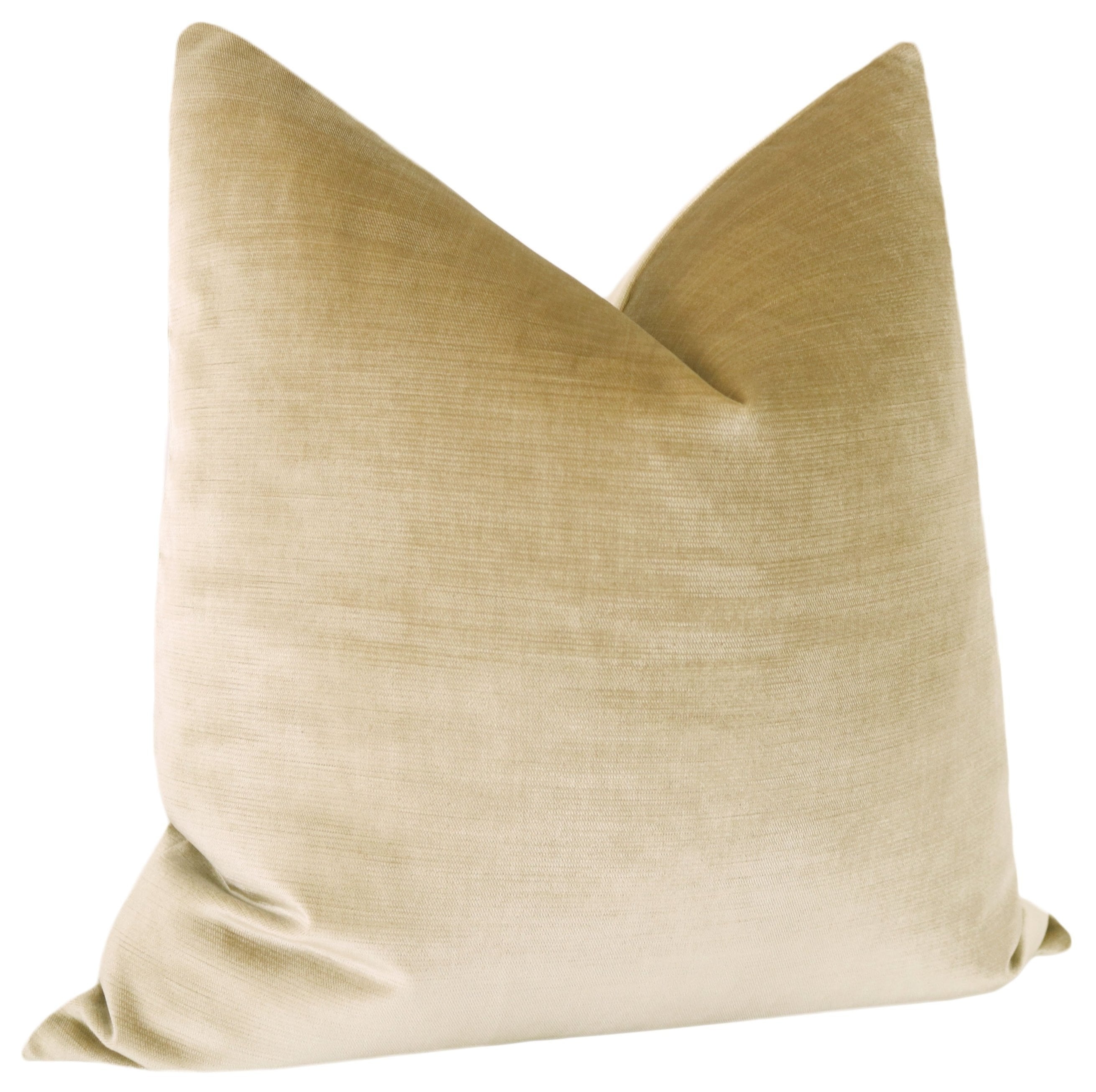 FAUX SILK VELVET // CHAMPAGNE - 22" X 22" - Image 1