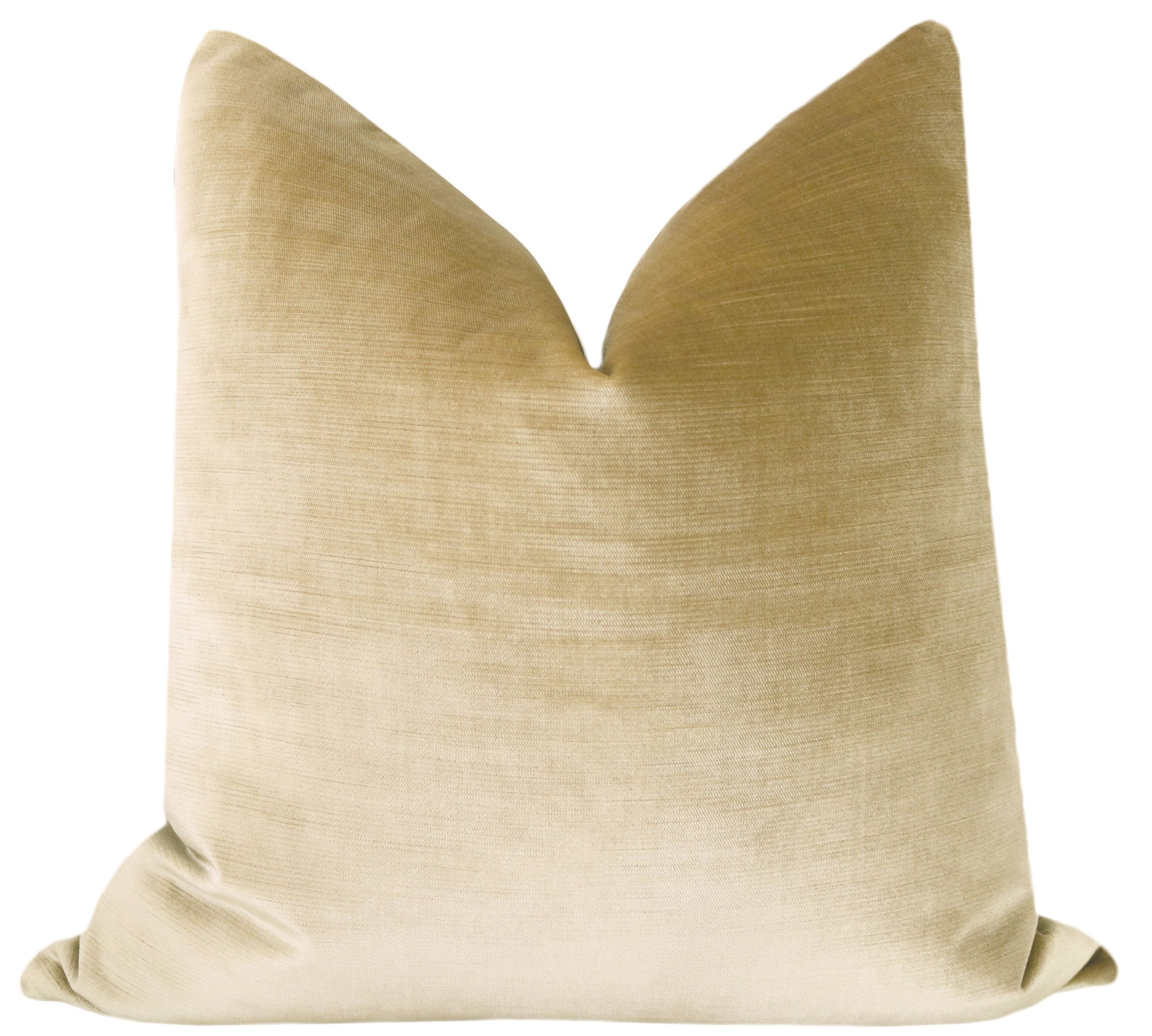 FAUX SILK VELVET // CHAMPAGNE - 26" X 26" - Image 0