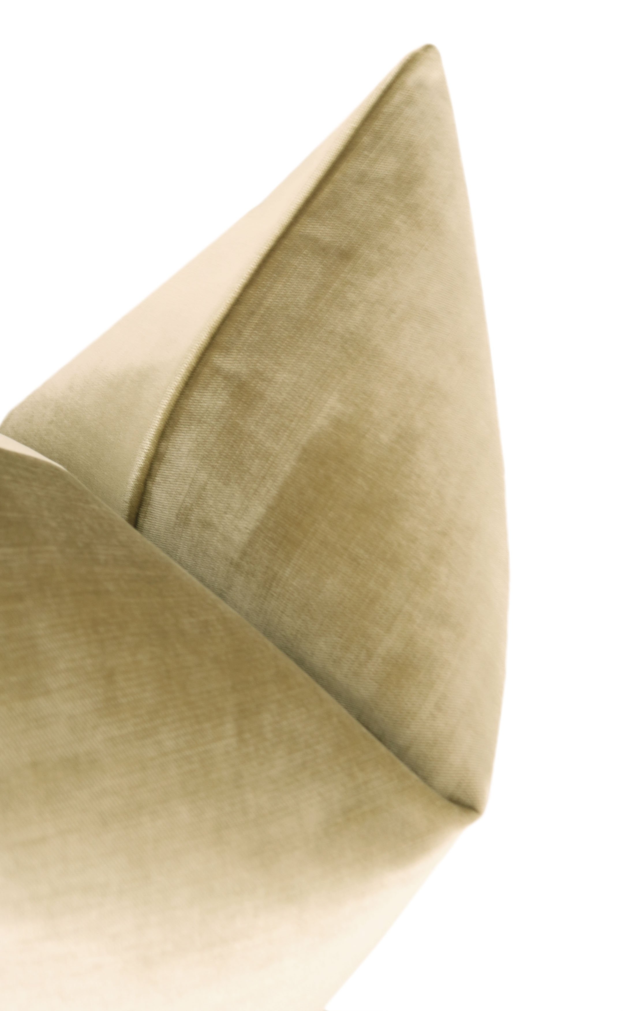 FAUX SILK VELVET // CHAMPAGNE - 26" X 26" - Image 2