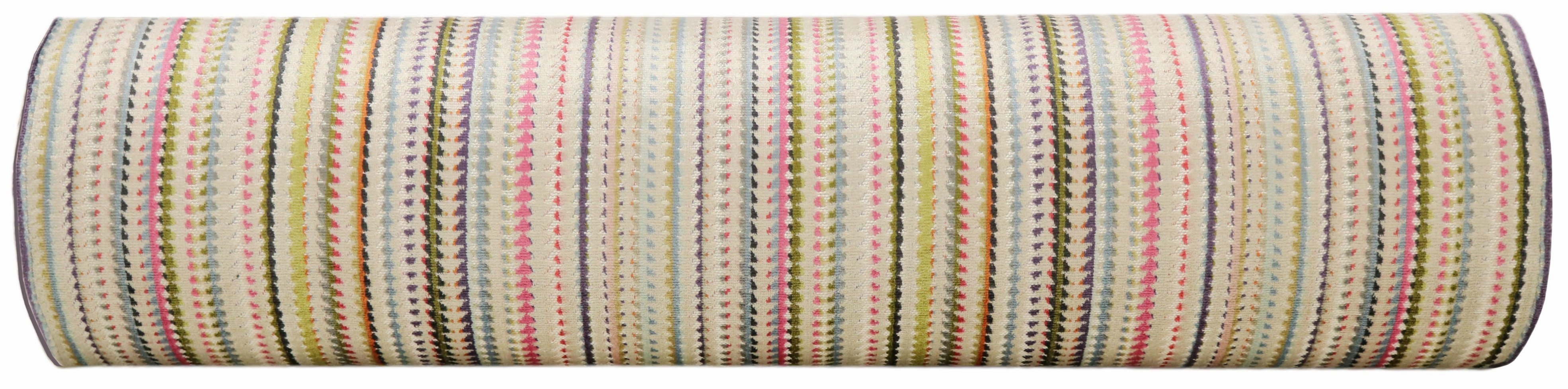 THE BOLSTER :: TRIBECA CUT VELVET // MULTI - QUEEN // 9" X 36" - Image 1