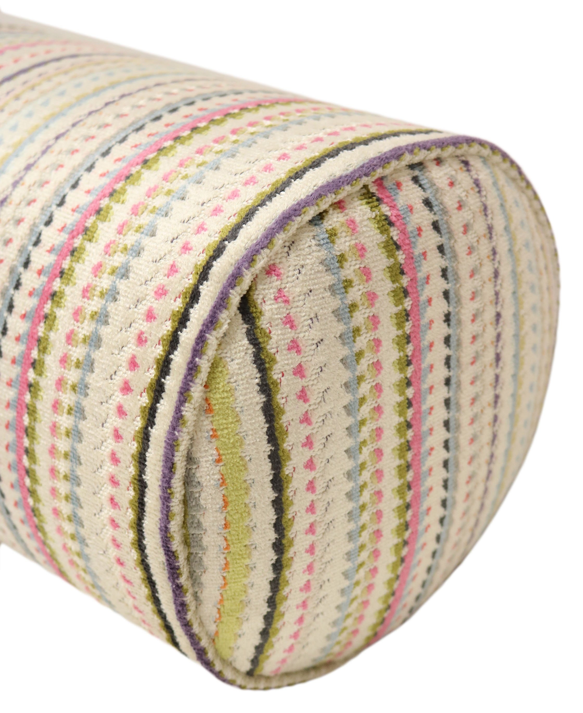 THE BOLSTER :: TRIBECA CUT VELVET // MULTI - QUEEN // 9" X 36" - Image 2