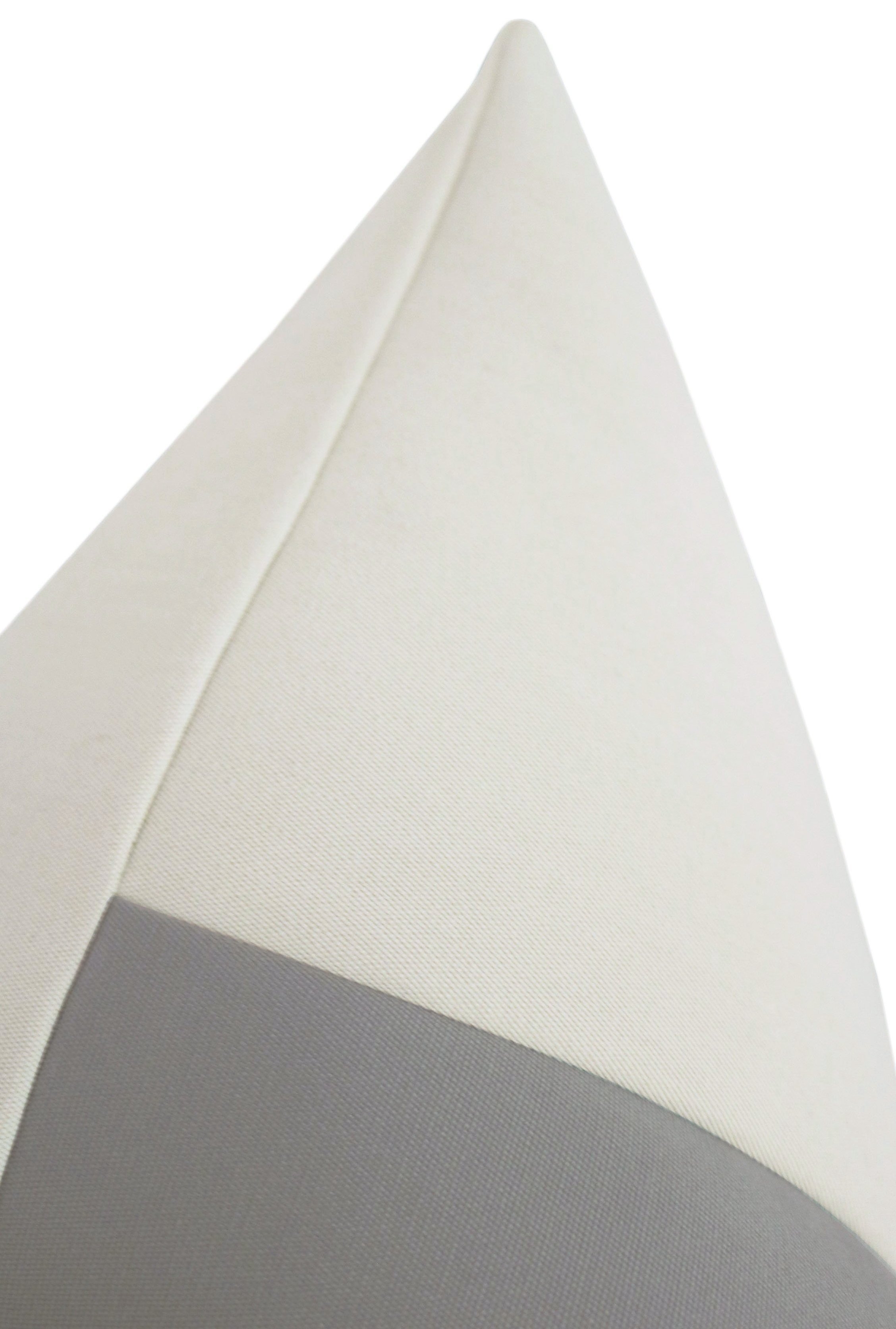 Outdoor Panel // Linen & Dove Grey - 18" X 18" - Image 3