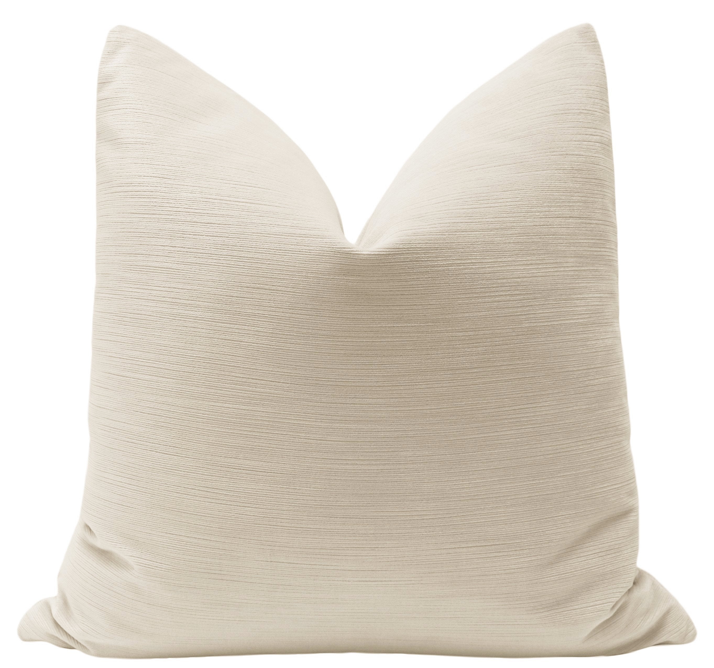 STRIE VELVET // CASHMERE - 24" X 24" - Image 0