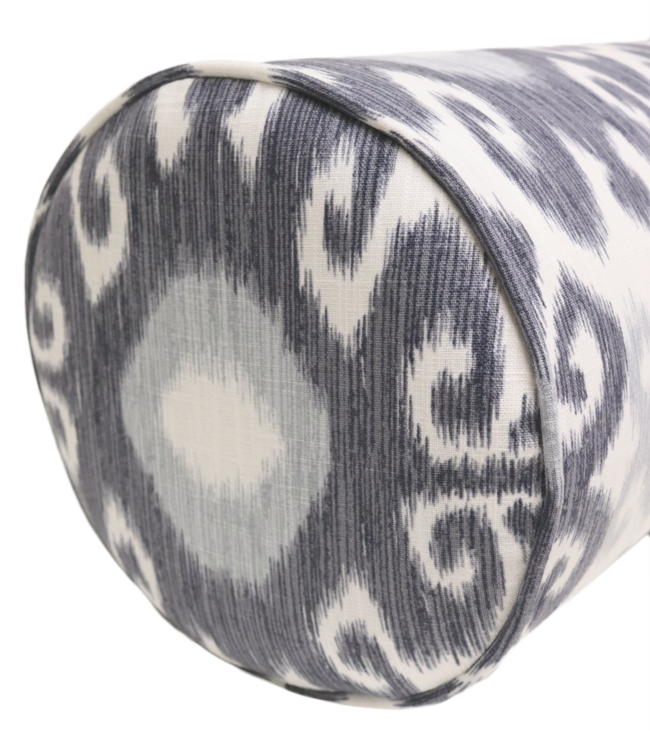 THE BOLSTER :: EAST HAMPTON IKAT // PRUSSIAN BLUE - QUEEN // 9" X 36" - Image 2