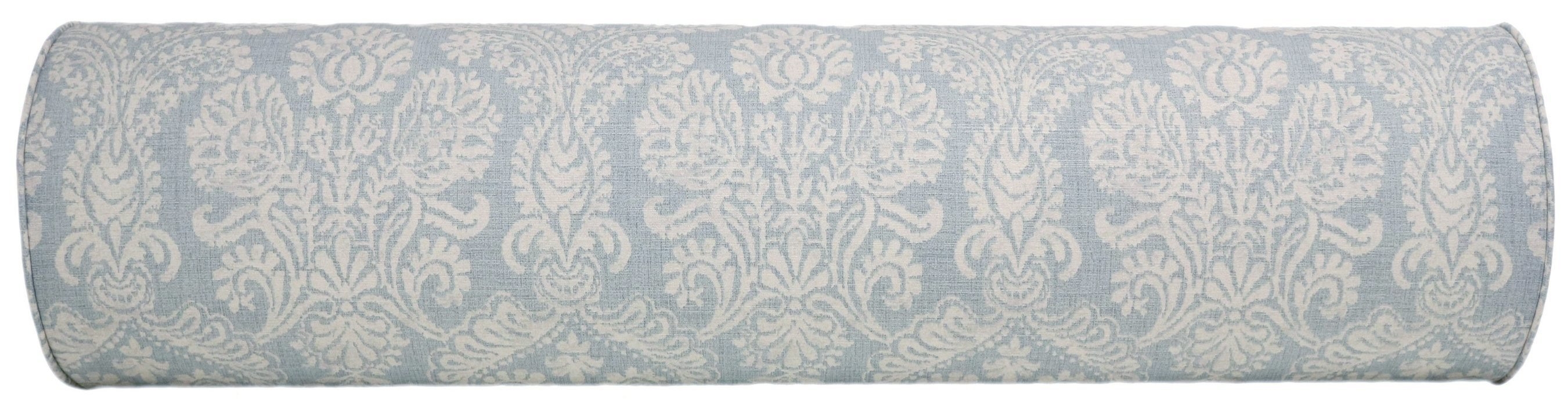 The Bolster :: French Damask Print // Sky Blue - KING // 9" X 48" - Image 1