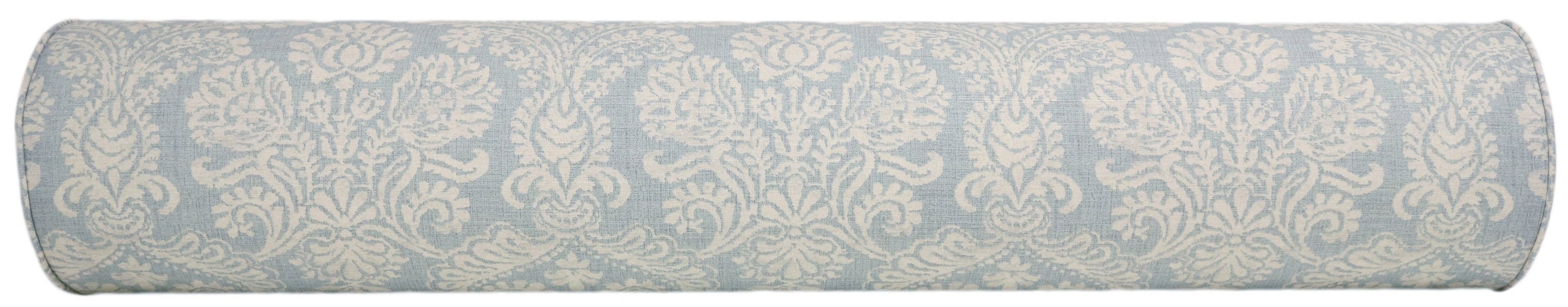 The Bolster :: French Damask Print // Sky Blue - KING // 9" X 48" - Image 2