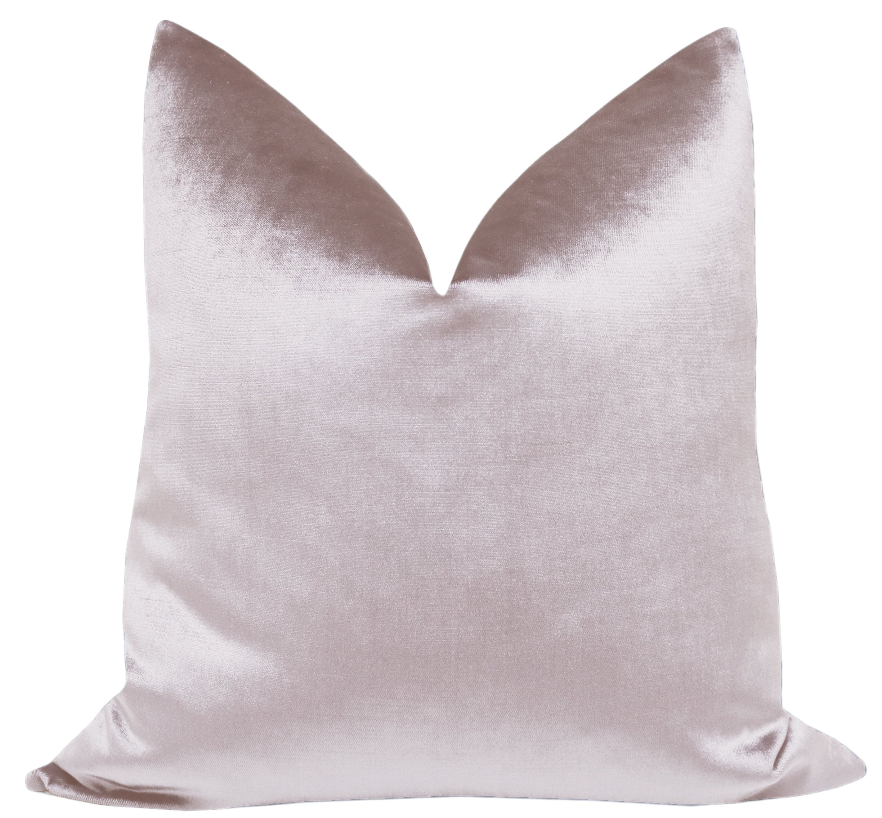 FAUX SILK VELVET // SMOKEY LAVENDER - XL LUMBAR 14" X 48" - Image 0