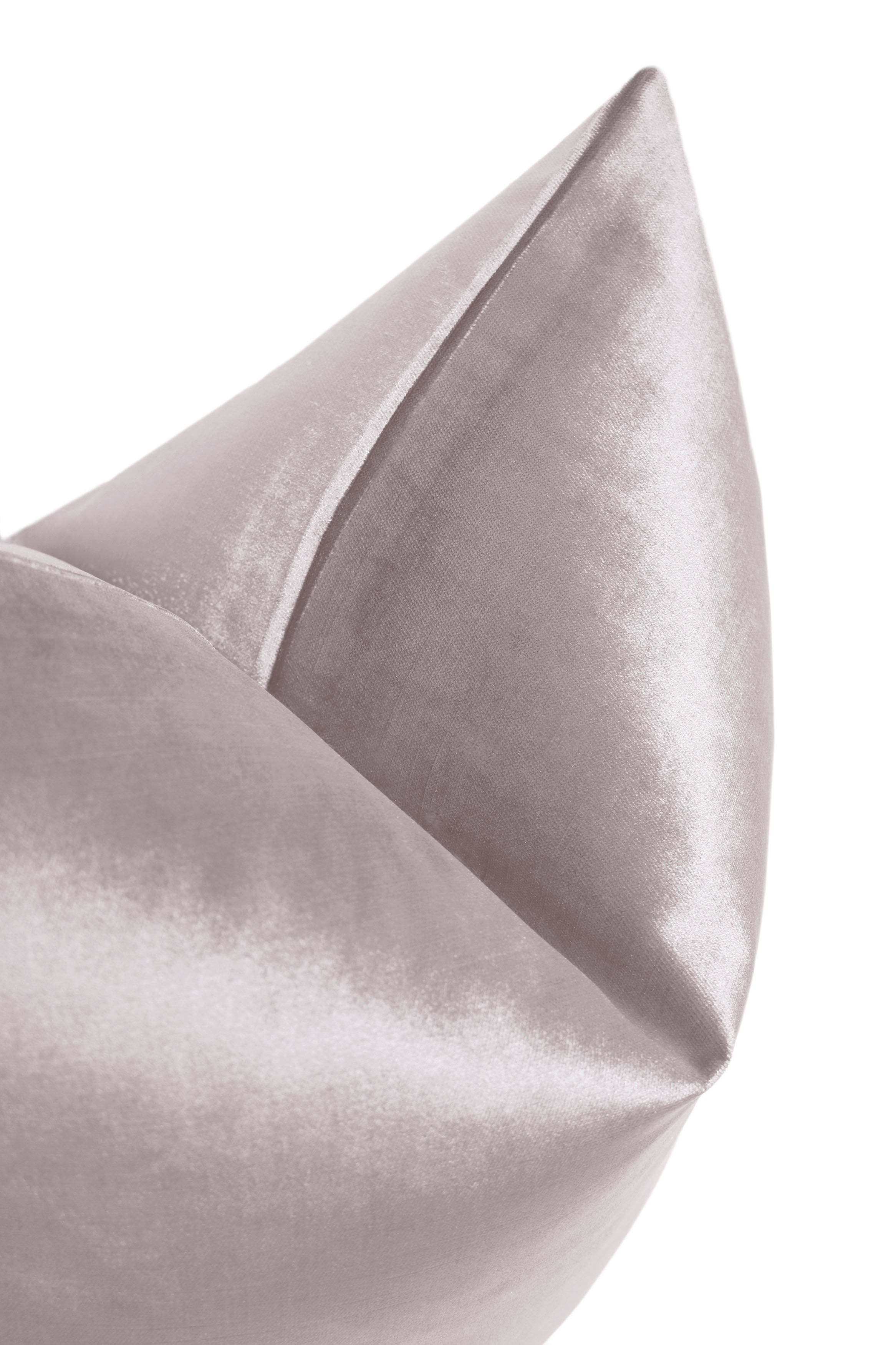 FAUX SILK VELVET // SMOKEY LAVENDER - XL LUMBAR 14" X 48" - Image 2