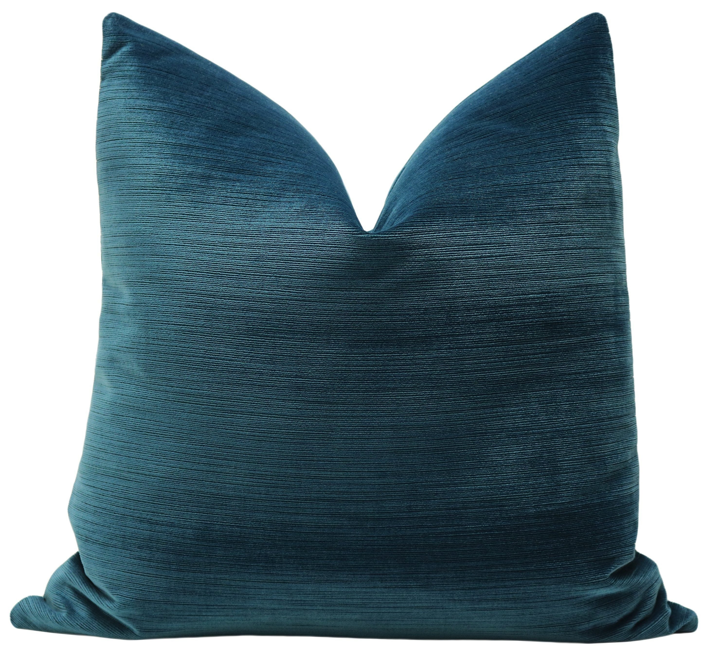 STRIE VELVET // HARBOUR BLUE - 26" X 26" - Image 0