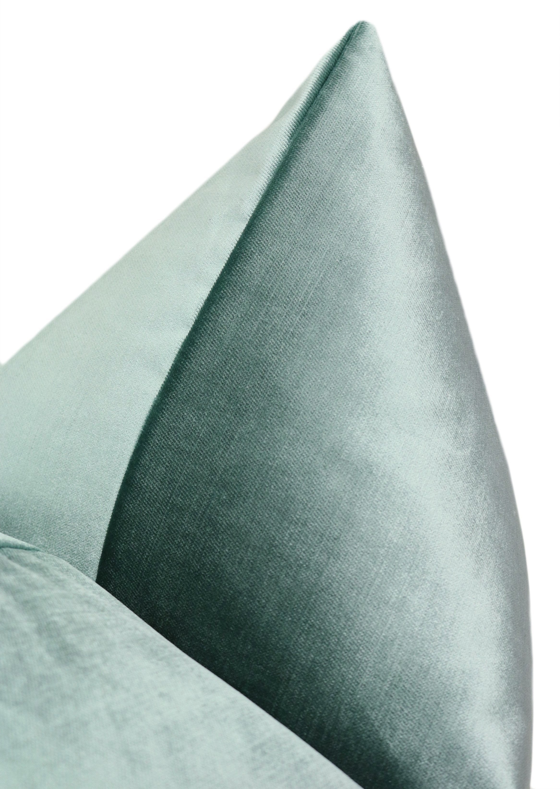 FAUX SILK VELVET // TURKISH BLUE - 14" X 24" - Image 2