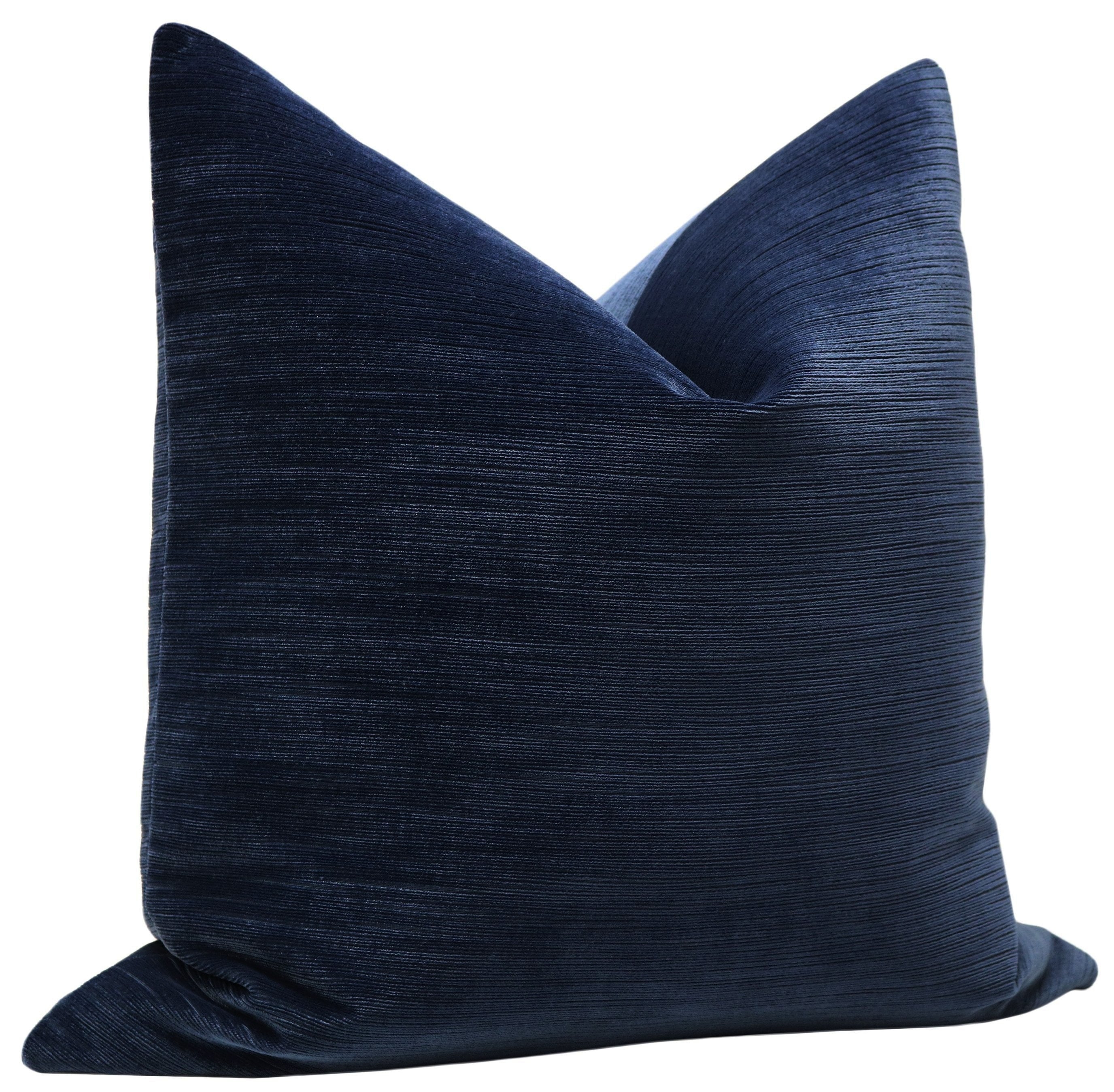 STRIE VELVET // NAVY BLUE - 14" X 24" - Image 1
