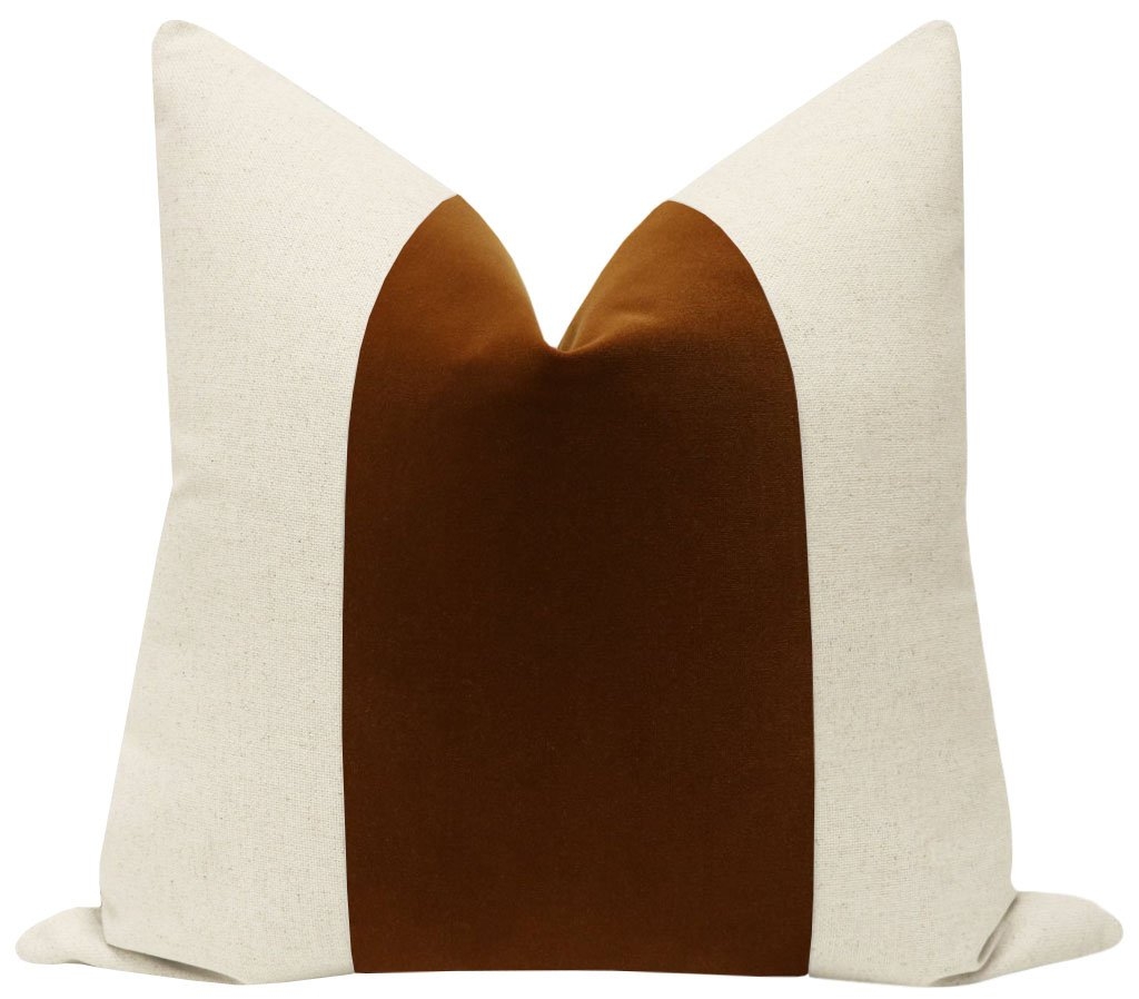 PANEL :: SIGNATURE VELVET // COGNAC - 14" X 30" - Image 0