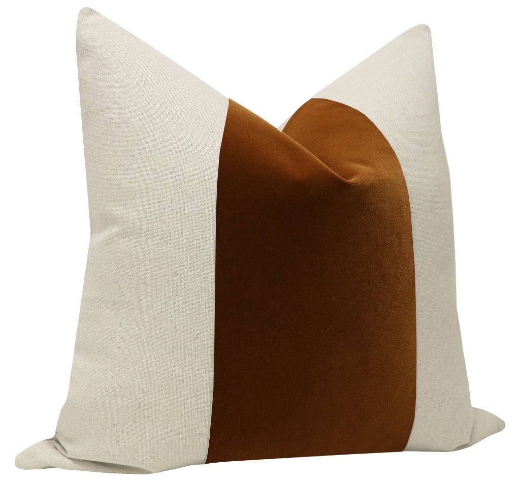 PANEL :: SIGNATURE VELVET // COGNAC - 14" X 30" - Image 1