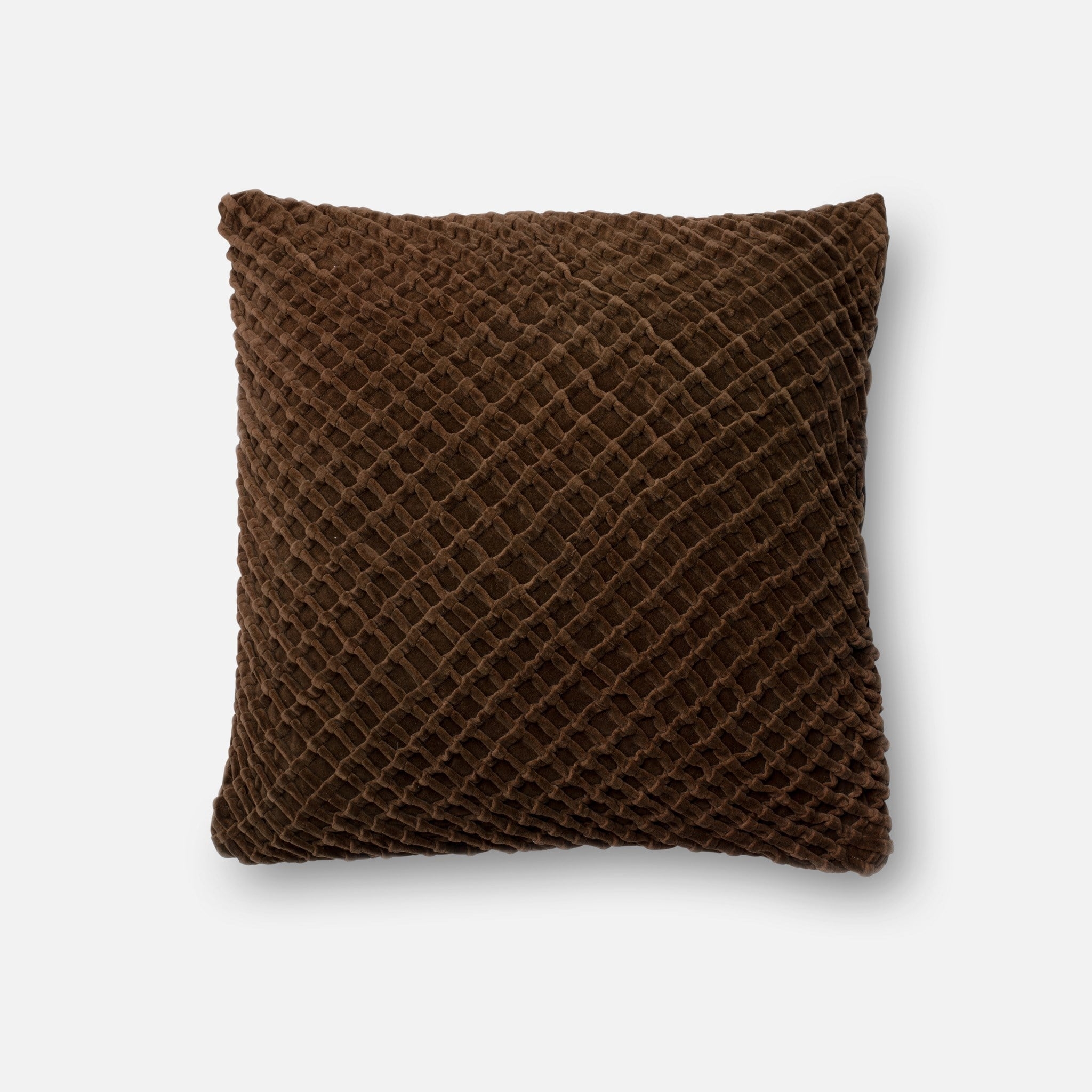 PILLOWS - BROWN - 22" X 22" Cover w/Down - Image 0