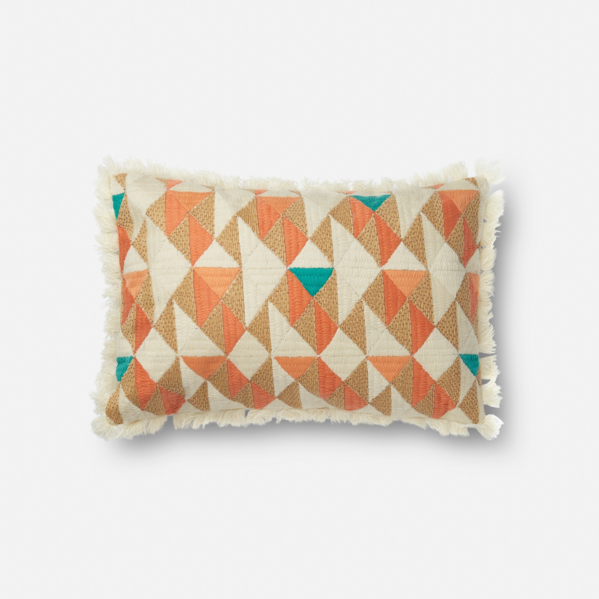 Loloi x Justina Blakeney collection - ORANGE / MULTI - 13" X 21" Cover w/Down - Image 0